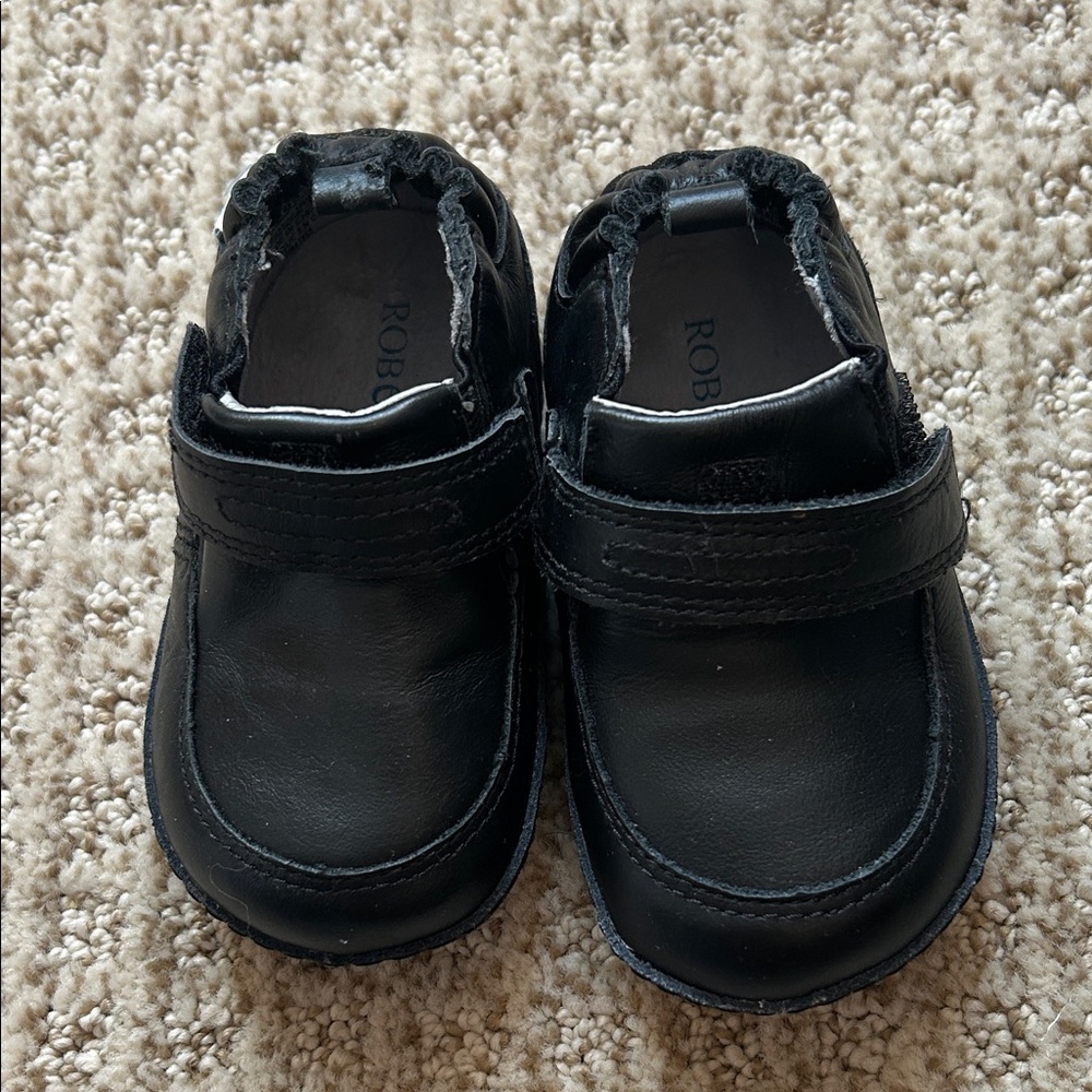 Robeez Classic Black Dress Shoes for Kids